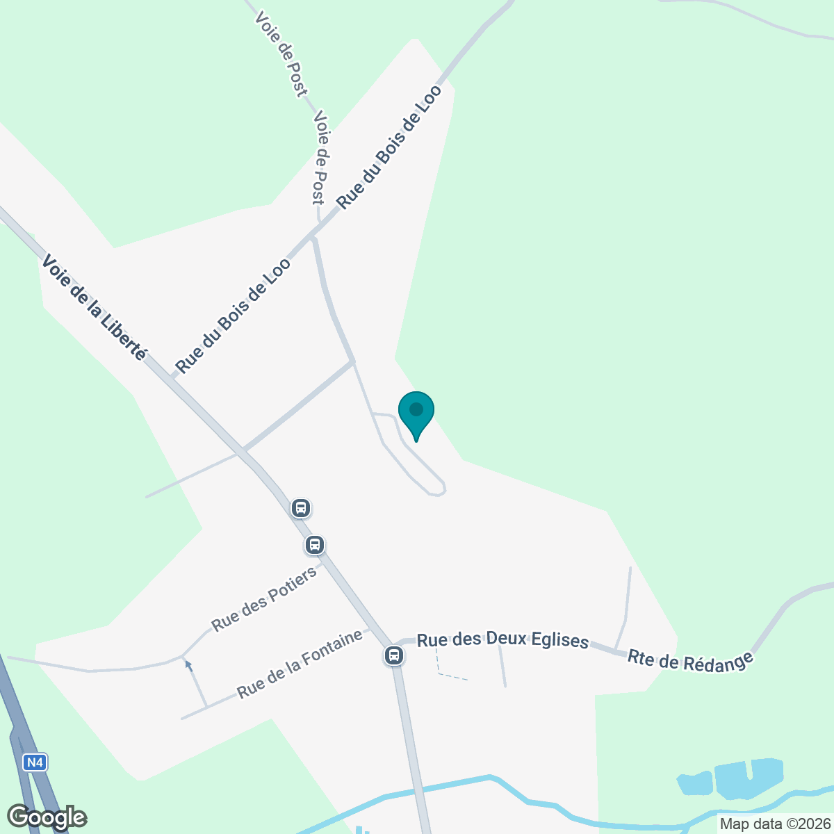 Static image showing pin of project location on a google map