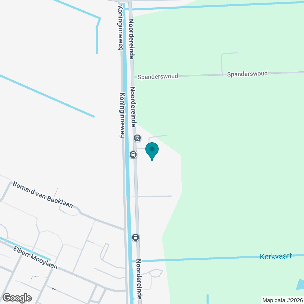 Static image showing pin of project location on a google map