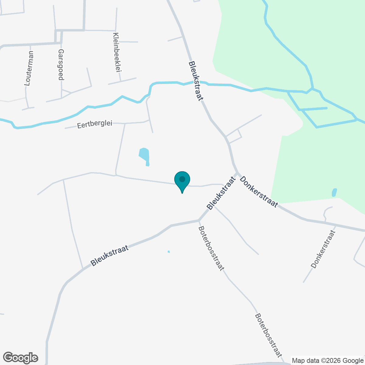 Static image showing pin of project location on a google map